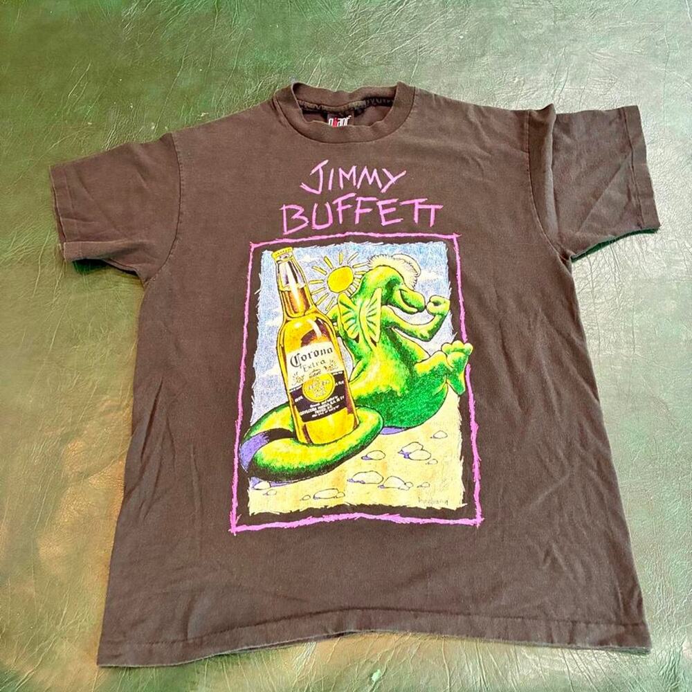 Jimmy Buffett Fruitcakes On Tour Shirt Adult XL Black 1994 Music Concert Giant